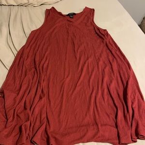 Orange tank top dress